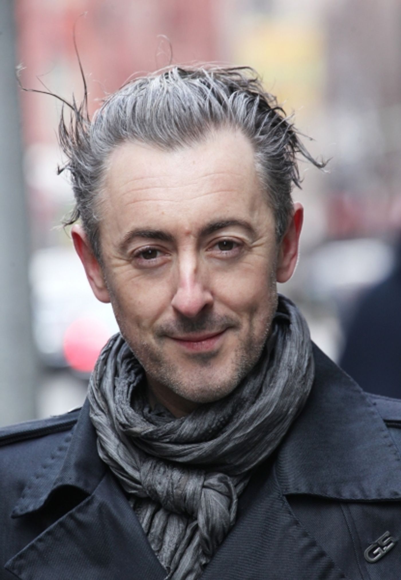 Photo Coverage:  Alan Cumming Helps Install MACBETH Marquee  Image