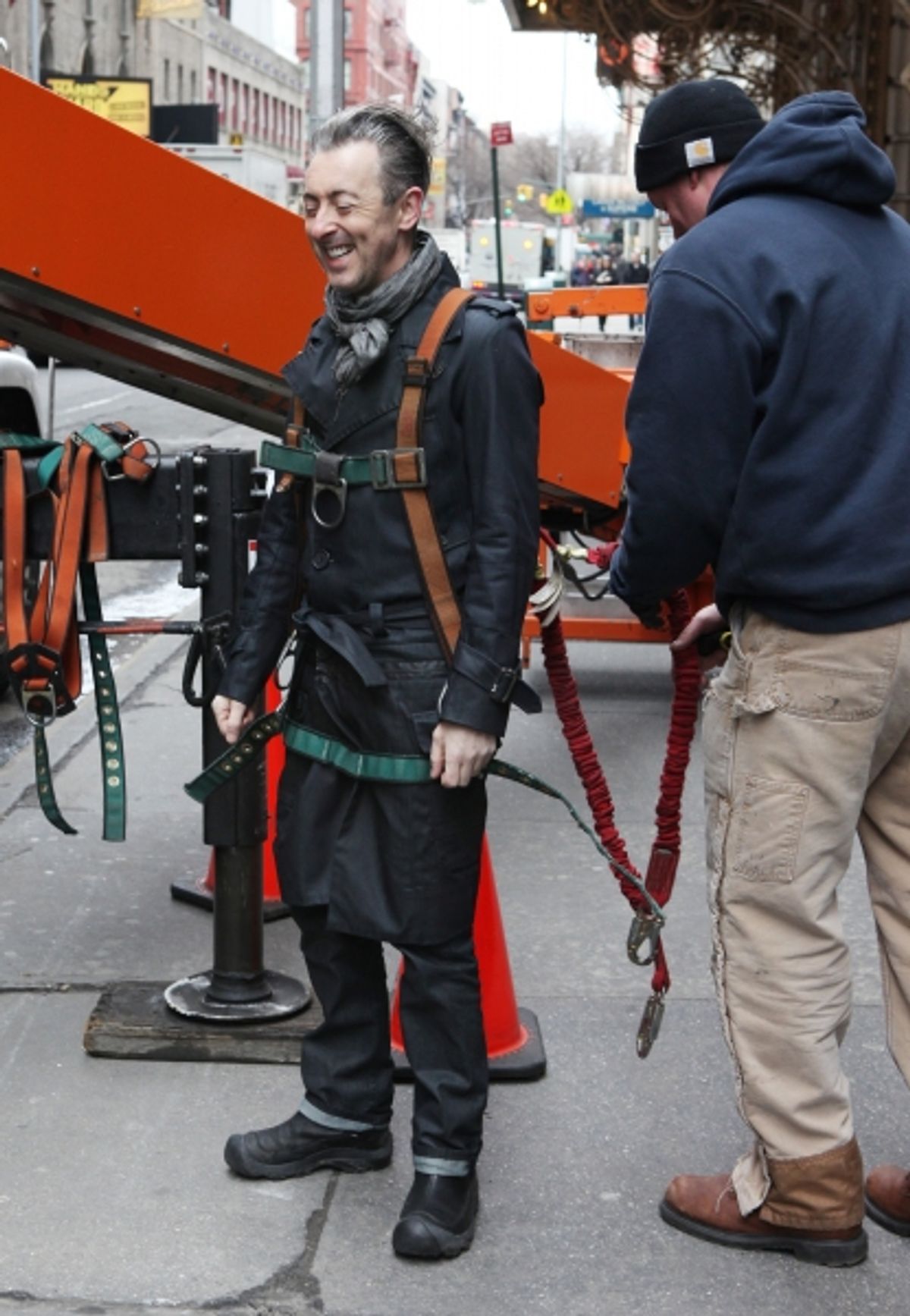 Alan Cumming gearing up at 