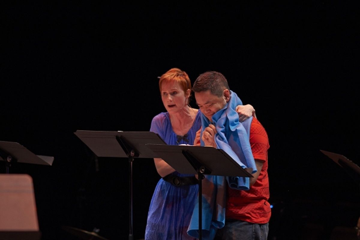 Melody Johnson and Glenn Sumi at 