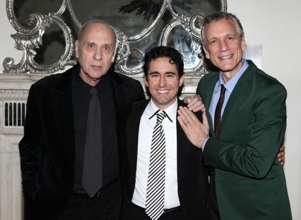 Marshall Brickman & Rick Elice with John Lloyd Young  at 