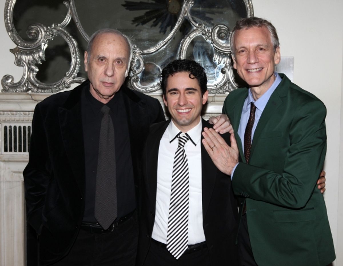 Marshall Brickman & Rick Elice with John Lloyd Young  at 