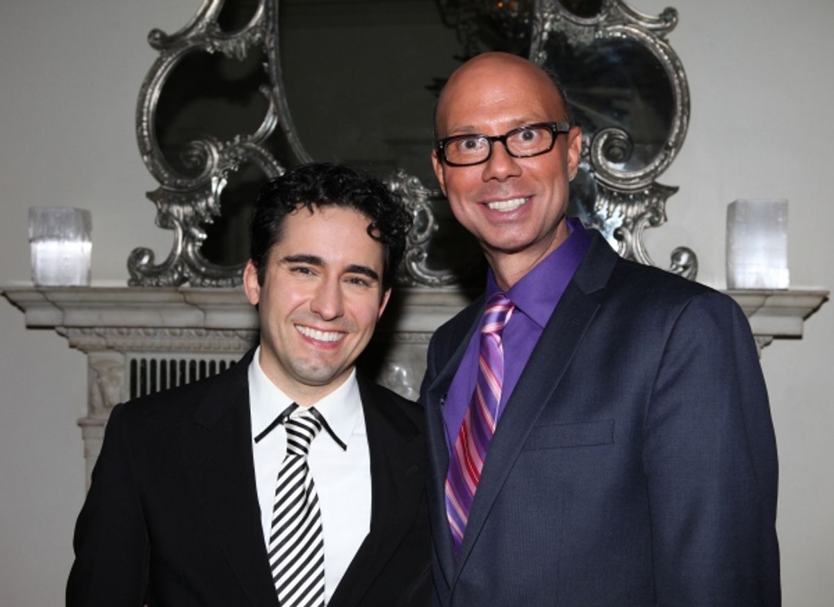 Richard Ridge with John Lloyd Young  at 