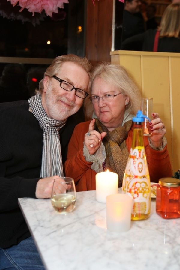 From left, actors Harry Groener and Dawn Didawick pose during a reception for New Yor Photo