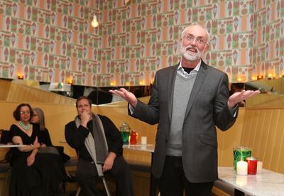 David Van Asselt, Rattlestick Artistic Director speaks during a reception for New Yor Photo