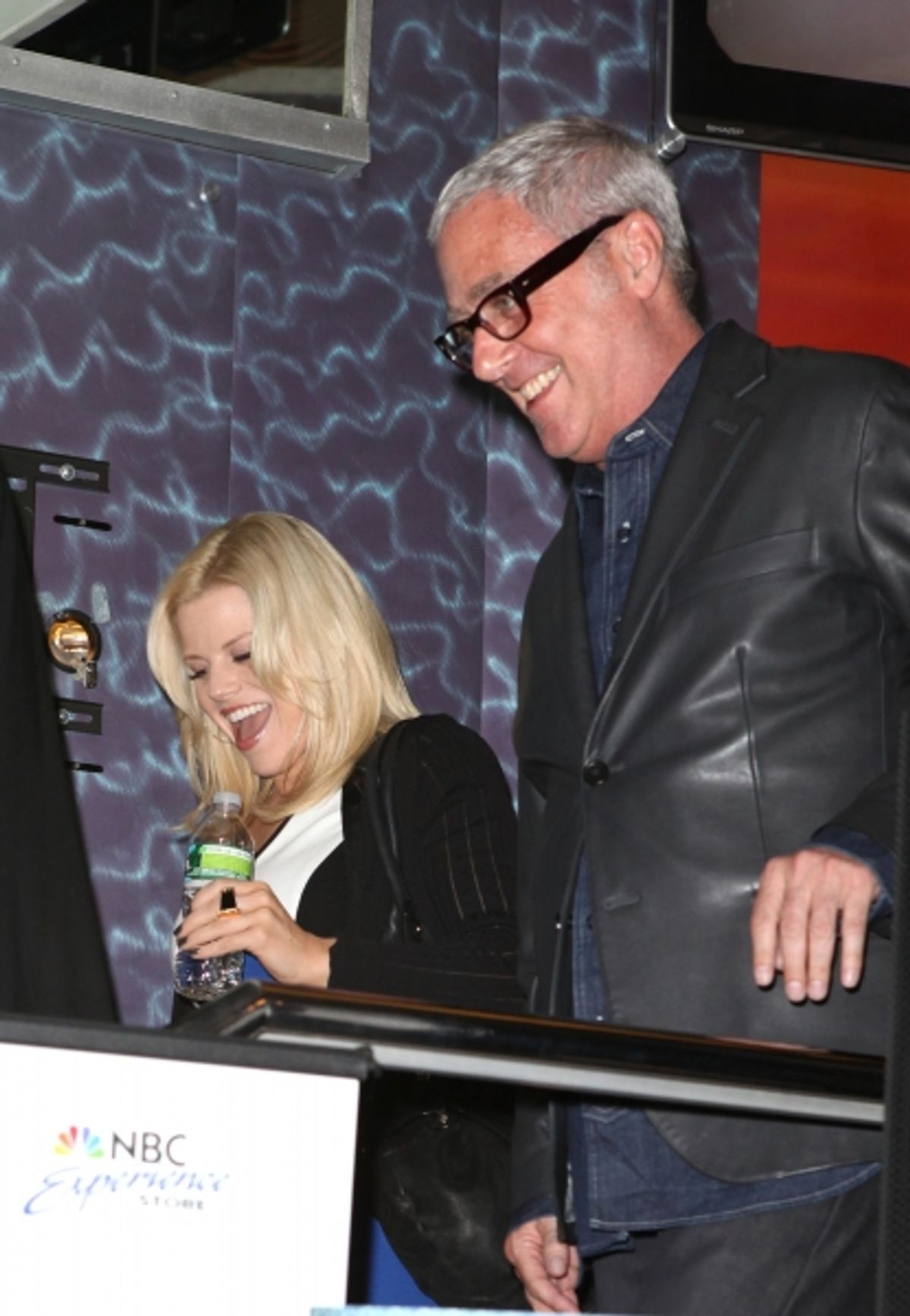 Megan Hilty & Scott Wittman arriving at 