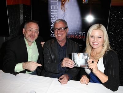 Marc Shaiman, Scott Wittman & Megan Hilty Photo