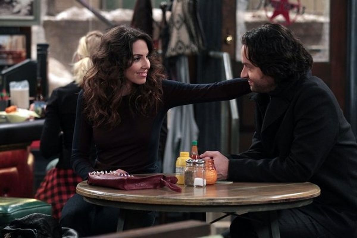 WHITNEY -- 'Breaking Dad' Episode 209 -- Pictured: (l-r) Whitney Cummings as Whitney, Chris D'Elia as Alex -- (Photo by: Chris Haston/NBC) at 