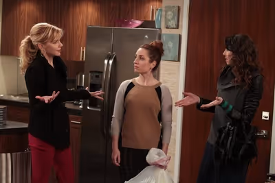 WHITNEY -- "Breaking Dad" Episode 209 -- Pictured: (l-r) Rhea Seehorn as Roxanne, Zoe Photo