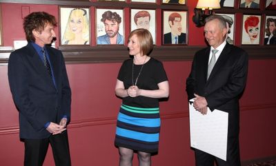 Barry Manilow with American Theatre Wing Executive Director Heather Hitchens and Rest Photo