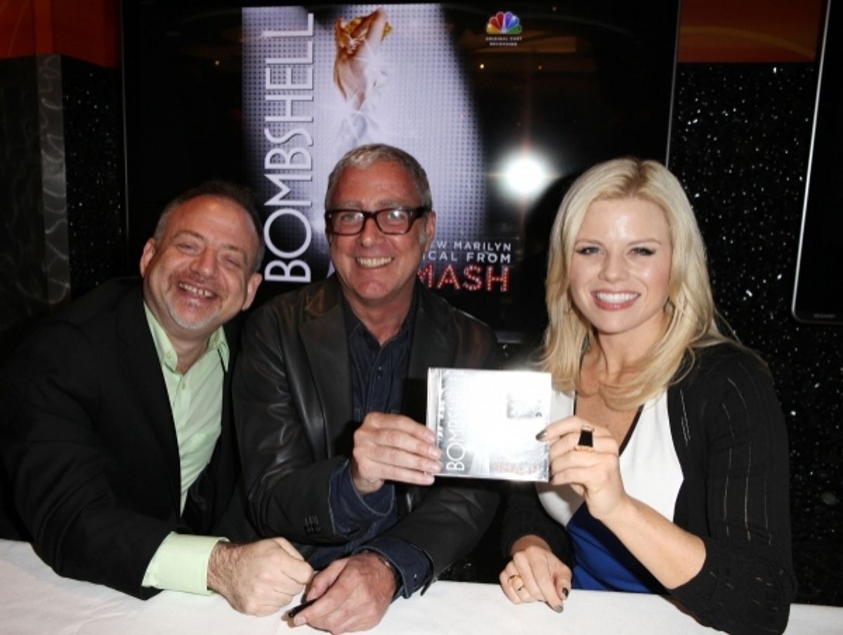 Marc Shaiman, Scott Wittman & Megan Hilty. Photo Credit: Walter McBride at 