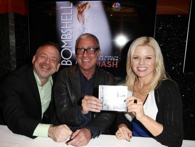 Marc Shaiman, Scott Wittman & Megan Hilty. Photo Credit: Walter McBride Photo