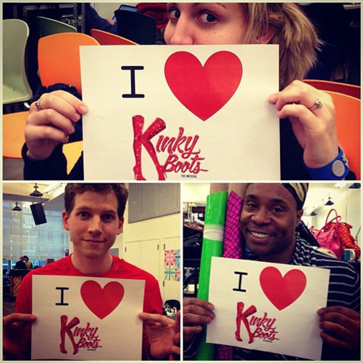 Annaleigh Ashford, Stark Sands and Billy Porter at 