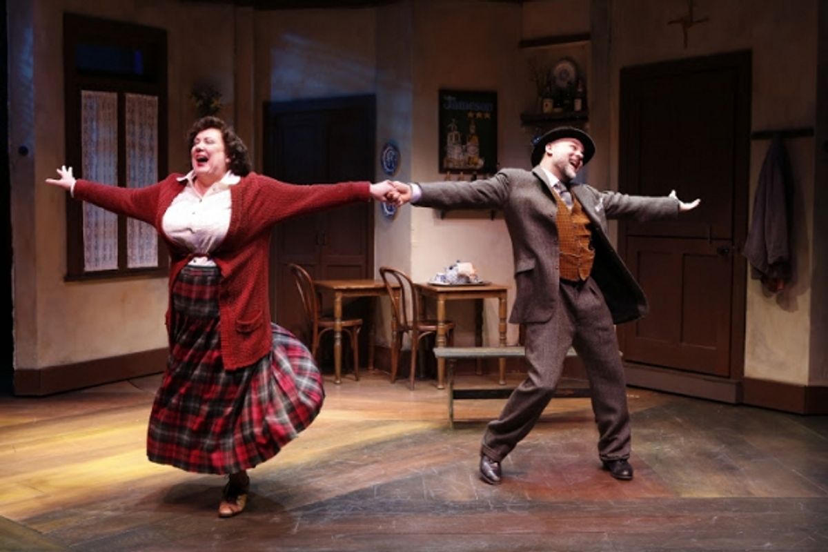 Kathy Fitzgerald (Kathy Carey) and Samuel Cohen (Mikeen Flynn) at 