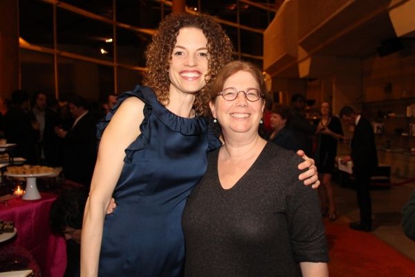 Cast member Louise Lamson with playwright-director Mary Zimmerman  Photo