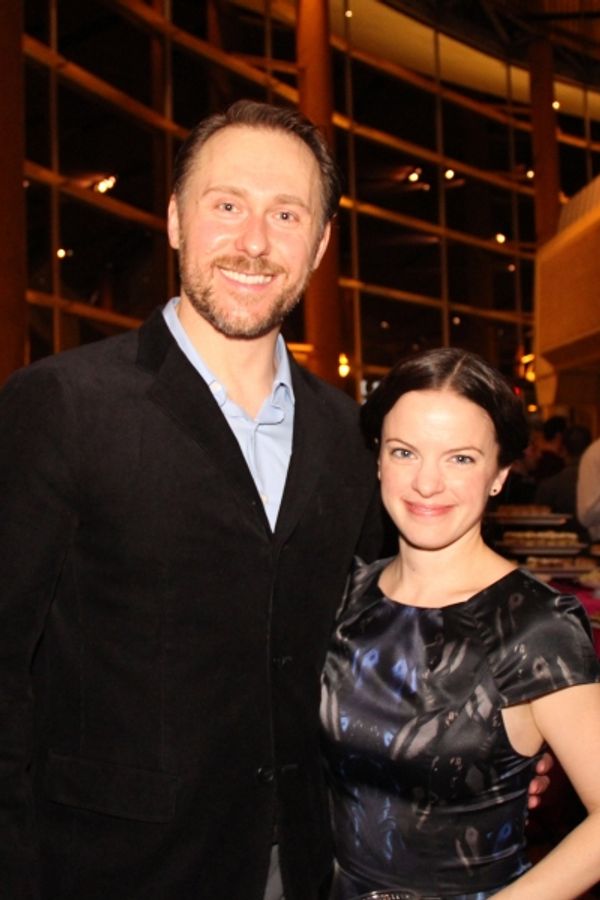 Cast members Chris Kipiniak and Lauren Orkus  Photo