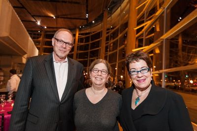 Executive Director Edgar Dobie, playwright-director Mary Zimmerman and Artistic Direc Photo