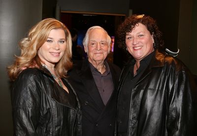 From left, Bridgett Casteen, Dot Marie Jones and Producer Matty Simmons pose during t Photo