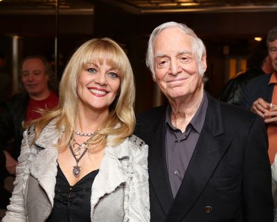 From left, actress Martha Smith and Producer Matty Simmons pose during the world prem Photo