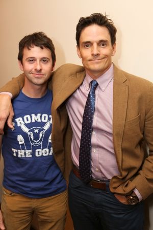 From left, cast members John Milhiser and Henry Dittman pose during the world premier of "Sketches From The National Lampoon" at the Hayworth Theatre on Friday, February 15, 2013 in Los Angeles, Calif. (Photo by Ryan Miller/Capture Imaging) @ BroadwayWorld From left, cast members John Milhiser and Henry Dittman pose during the world premier Photo