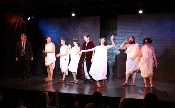 From left, cast members Pat Towne, Henry Dittman, John Milhiser, Cj Merriman, Jesse M Photo