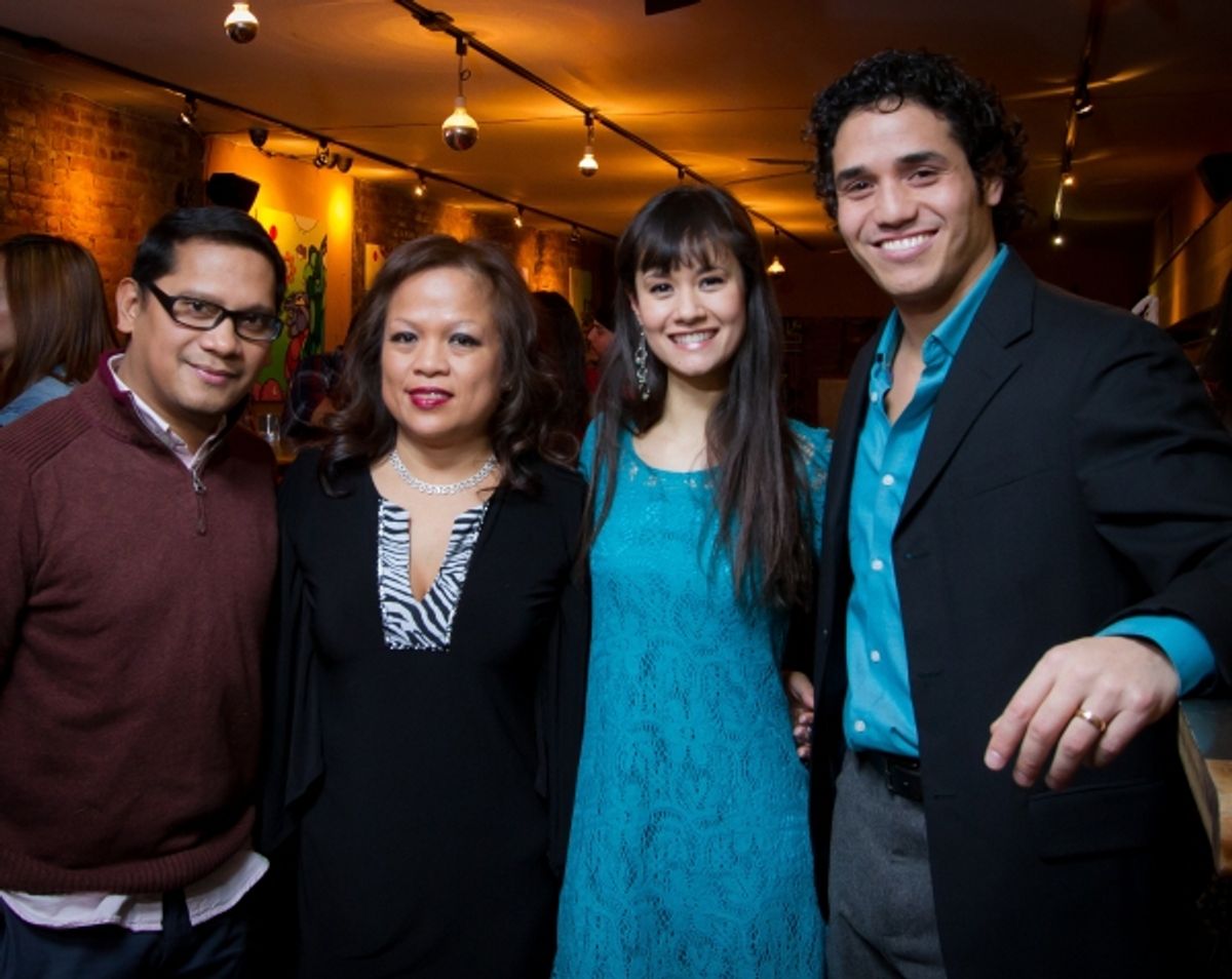 Elton Lugay, Jona Jane Tajonera, Ali Ewoldt, Adam Jacobs at 