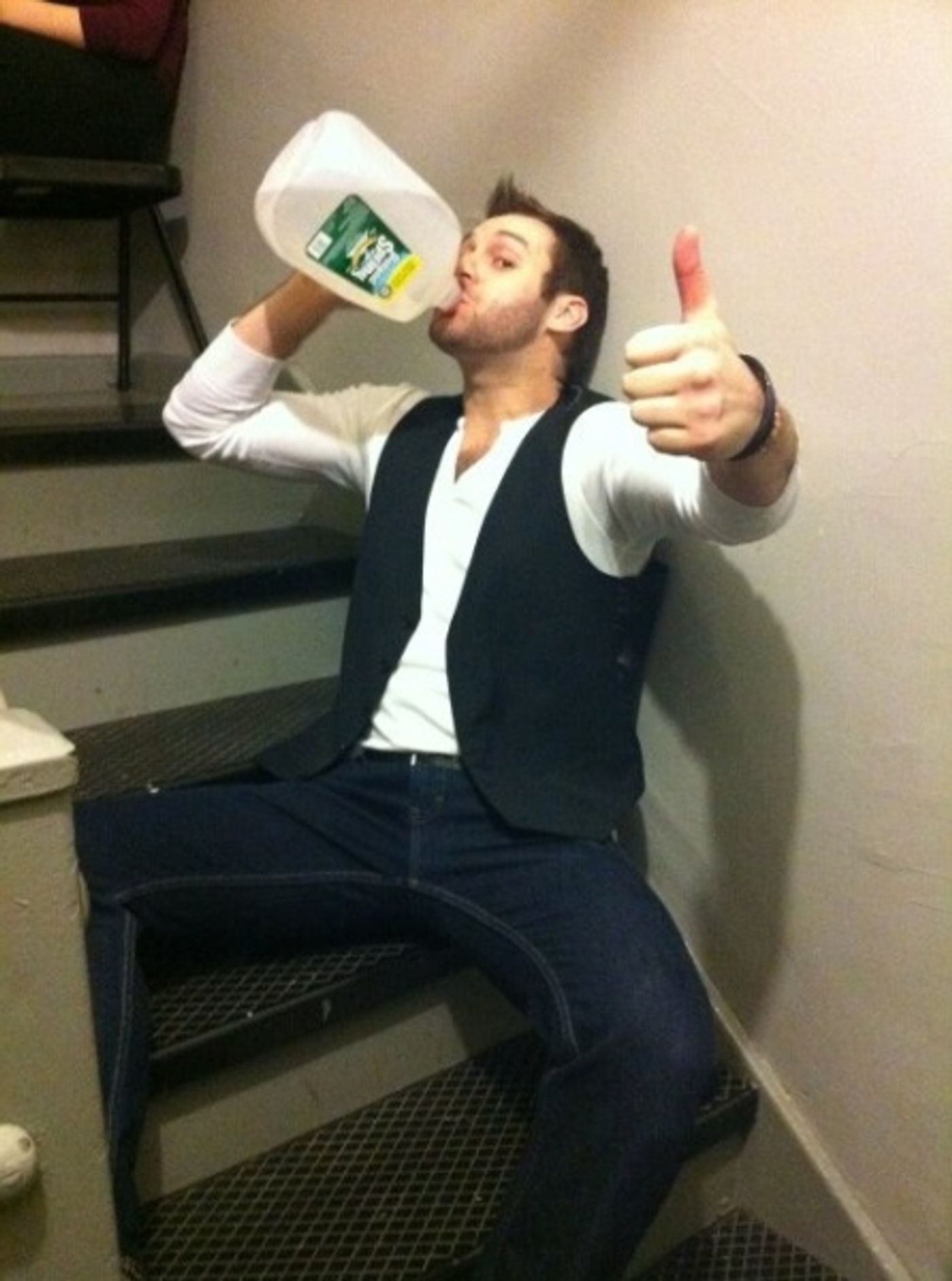 Photo Flash: Saturday Intermission Pics, Feb 16, Part 2 - NEWSIES Take Over, CINDERELLA's Manly Tattoos and More! Image