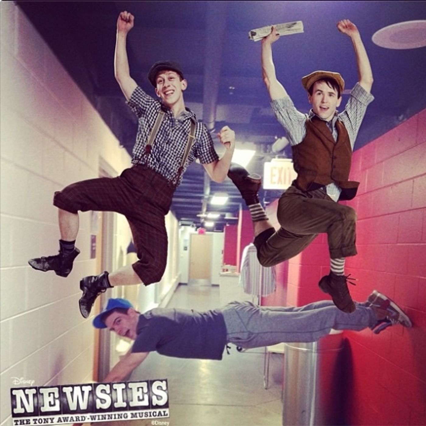 Photo Flash: Saturday Intermission Pics, Feb 16, Part 2 - NEWSIES Take Over, CINDERELLA's Manly Tattoos and More! Image