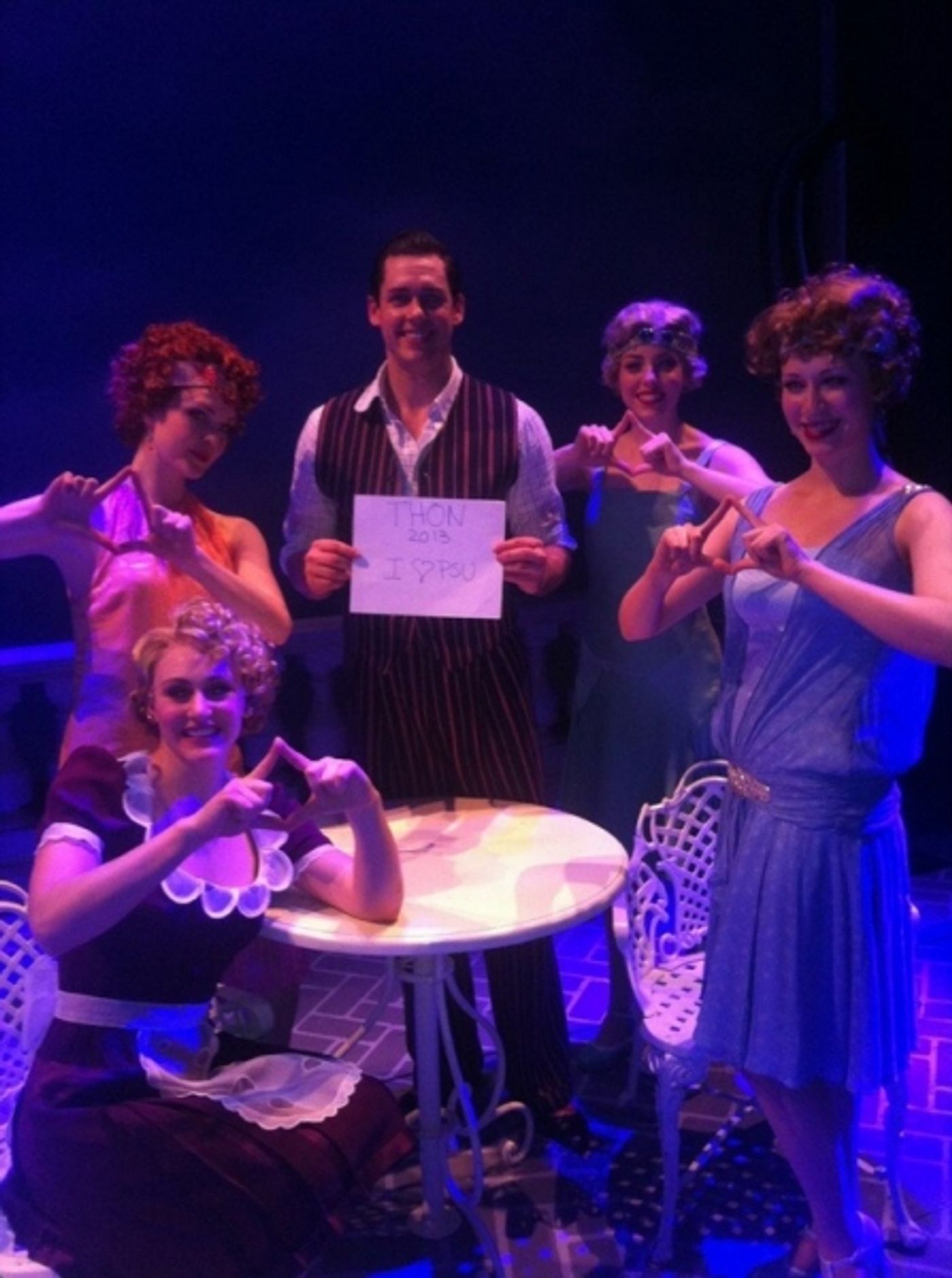 Photo Flash: Saturday Intermission Pics, Feb 16, Part 2 - NEWSIES Take Over, CINDERELLA's Manly Tattoos and More! Image