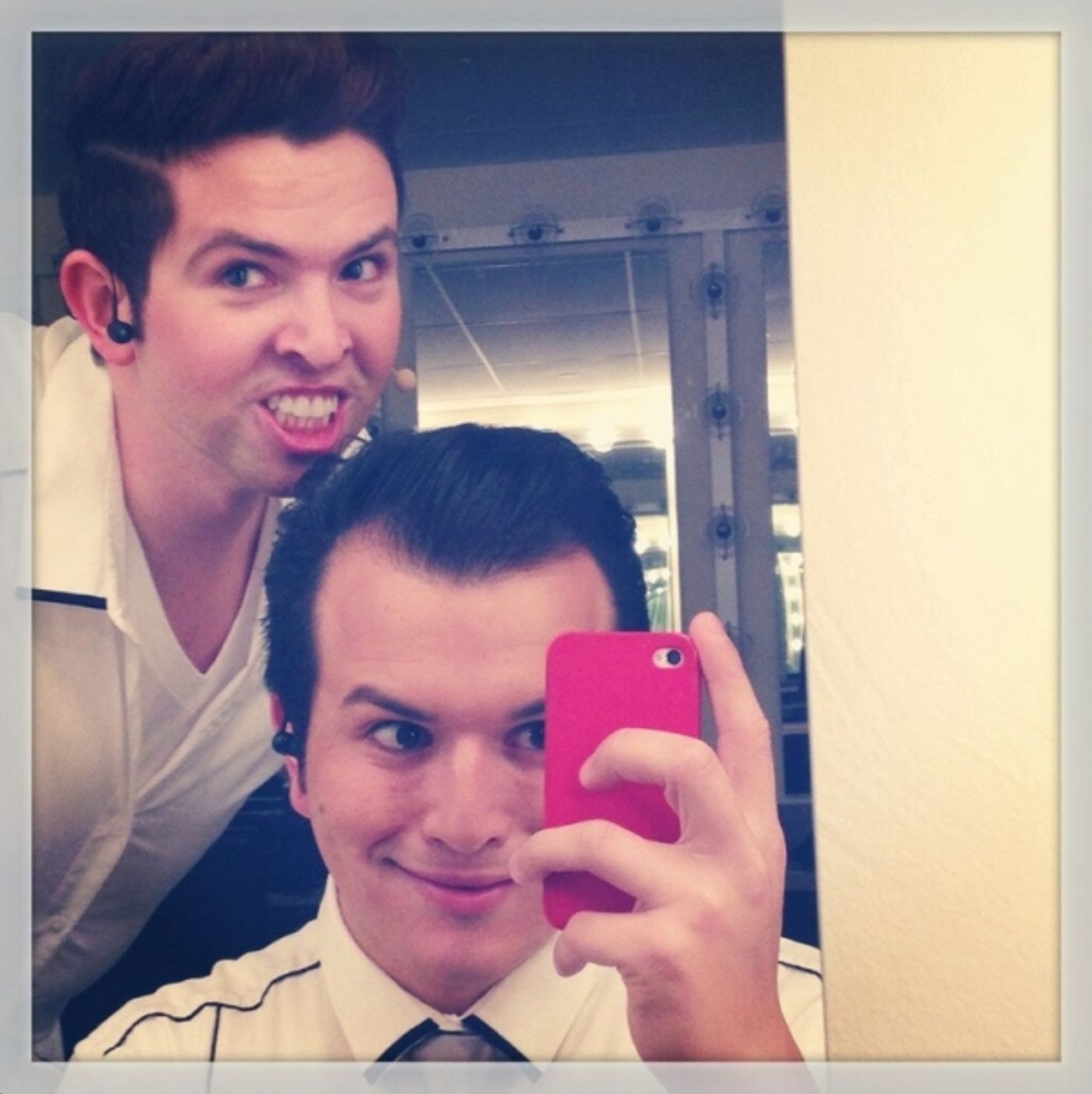 Photo Flash: Saturday Intermission Pics, Feb 16, Part 2 - NEWSIES Take Over, CINDERELLA's Manly Tattoos and More! Image