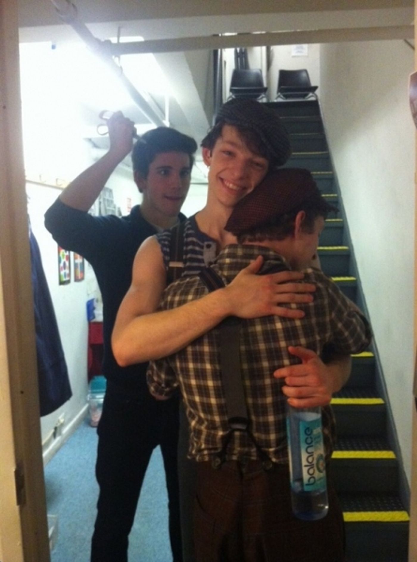 Photo Flash: Saturday Intermission Pics, Feb 16, Part 2 - NEWSIES Take Over, CINDERELLA's Manly Tattoos and More! Image