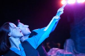 Esther Williamson and Dan Crane as twins Viola and Sebastian Photo