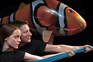 Esther Williamson and Dan Crane as twins Viola and Sebastian Photo