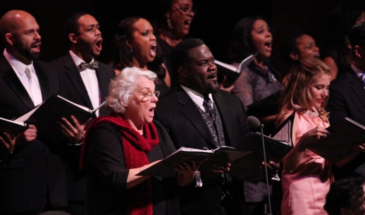 Tyne Daly, Phillip Boykin & Kerry Butler  at 