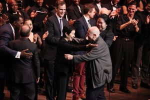 Stephen Flaherty, Terrence McNally, Lynn Ahrens & Stafford Arima with Company @ BroadwayWorld Stephen Flaherty, Terrence McNally, Lynn Ahrens & Stafford Arima with Company Photo