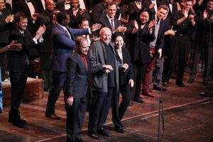 Stephen Flaherty, Terrence McNally, Lynn Ahrens & Stafford Arima with Company @ BroadwayWorld Stephen Flaherty, Terrence McNally, Lynn Ahrens & Stafford Arima with Company Photo