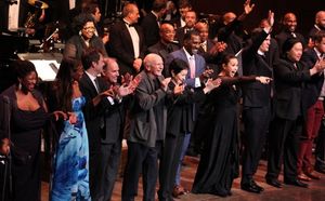 Stephen Flaherty, Terrence McNally, Lynn Ahrens & Stafford Arima with Company @ BroadwayWorld Stephen Flaherty, Terrence McNally, Lynn Ahrens & Stafford Arima with Company Photo