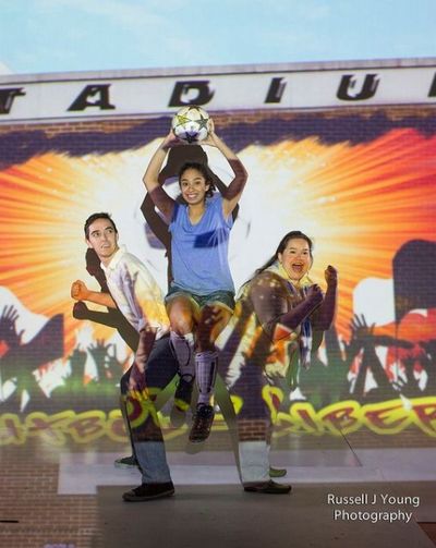 Tristan Nieto, Michelle Escobar (center), and Sofia May-Cuxim Photo