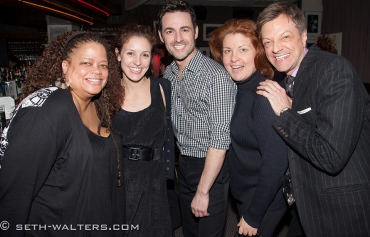 Natalie Douglas, Andrea Prestonario, Max von Essen, Klea Blackhurst and Jim Caruso at 