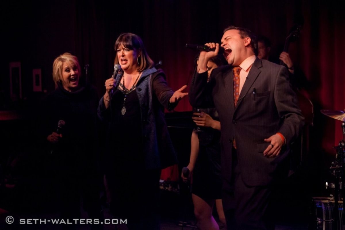 Lorna Luft, Ann Hampton Callaway and William at 
