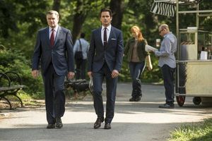 WHITE COLLAR -- 'Into the Wind' Episode 416 -- Pictured: (l-r) Treat Williams as Sam, Matt Bomer as Neal Caffrey, Willie Garson as Mozzie -- (Photo by: David Giesbrecht/USA Network) @ BroadwayWorld WHITE COLLAR -- 'Into the Wind' Episode 416 -- Pictured: (l-r) Treat Williams as Sam, Photo