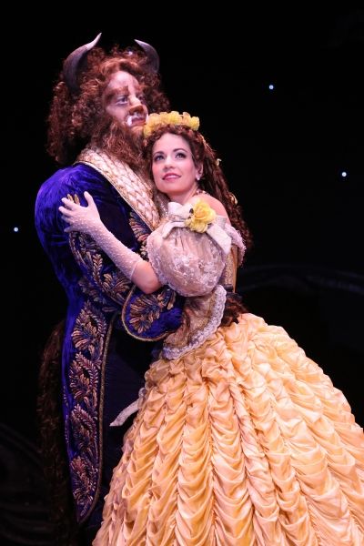 Darick Pead as Beast and Hilary Maiberger as Belle Photo