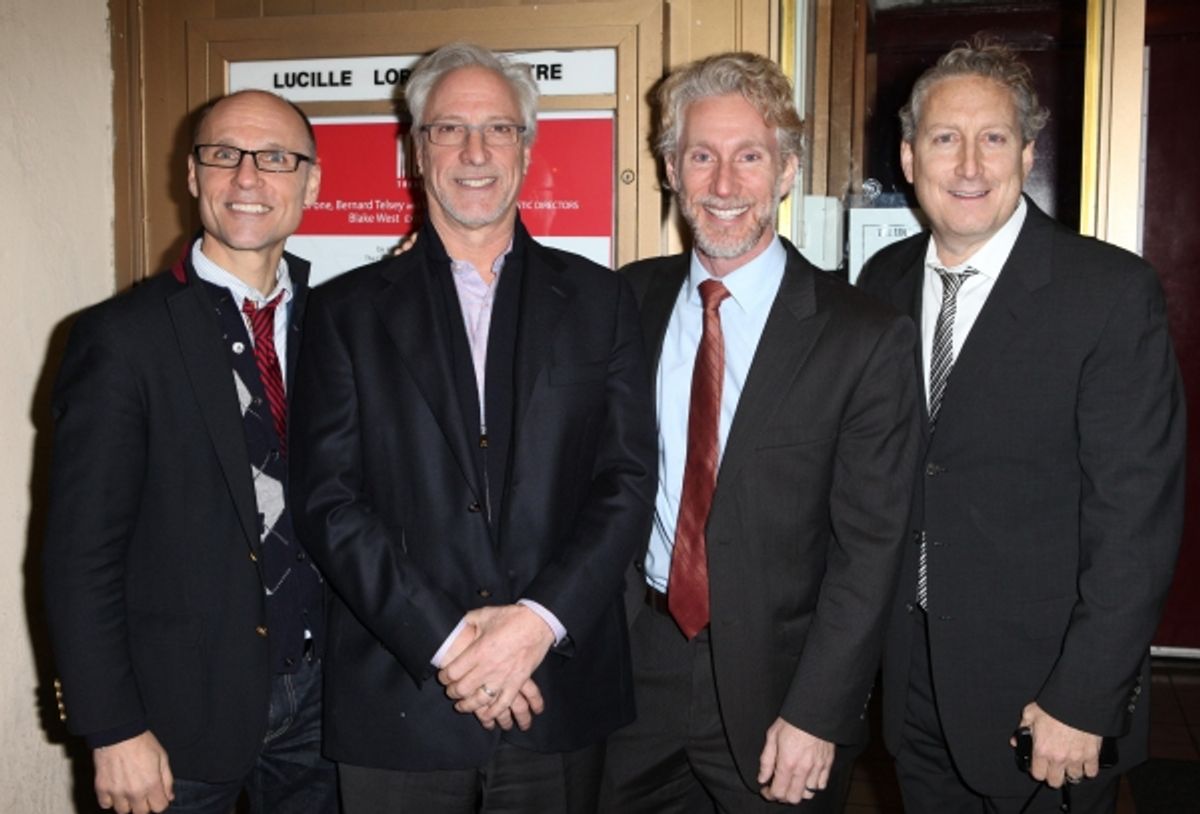 Will Cantler, Robert LuPone, Blake West, Bernie Telsey  at 