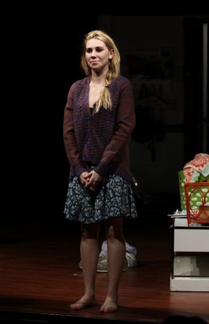 Zosia Mamet during the Opening Night Performance Curtain Call for MCC Theater's 'Real Photo