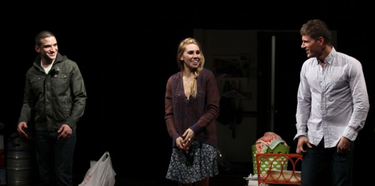 Evan Jonigkeit, Zosia Mamet & Matt Lauria  at 