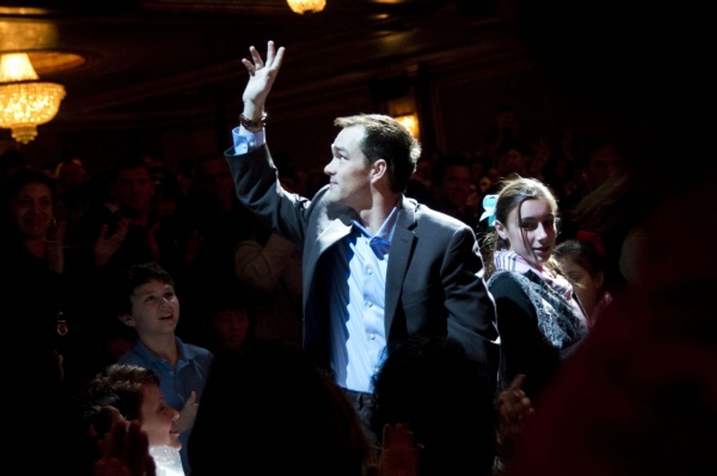 Photo Flash: SPIDER-MAN Cast Welcomes Staff Sergeant Clinton L. Romesha Photo Flash: SPIDER-MAN Cast Welcomes Staff Sergeant Clinton L. Romesha Image