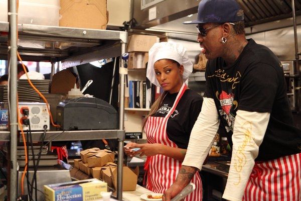 Claudia Jordan, Dennis Rodman Photo