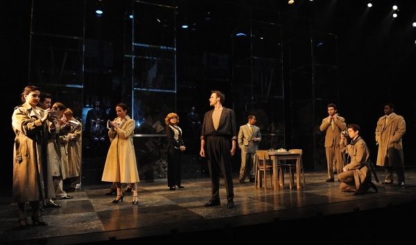 Keaton Jadwin (center) as Freddie, with members of the Conservatory Theatre Company. Photo