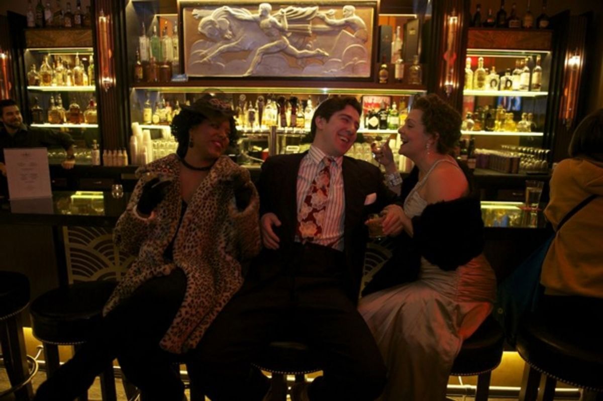 Sharriese Hamilton as Ã¢â‚¬Å“Gladys Bump,Ã¢â‚¬Â Adrian Aguilar as Ã¢â‚¬Å“Joey EvansÃ¢â‚¬Â and Susie McMonagle as Ã¢â‚¬Å“Vera SimpsonÃ¢â‚¬Â at 