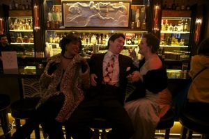 Sharriese Hamilton as “Gladys Bump,†Adrian Aguilar as “Joey Evans†and Susie McMonagle as “Vera Simpson†@ BroadwayWorld Sharriese Hamilton as “Gladys Bump,†Adrian Aguilar as ¿ Photo