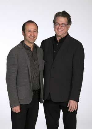 Composer and lyricist Steven Lutvak and book writer and lyricist Robert L. Freedman Photo